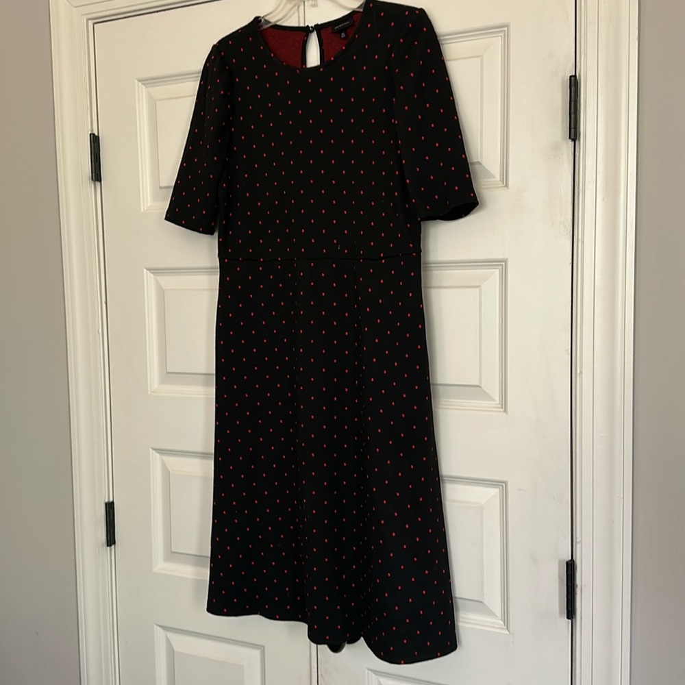Who What Wear polka dot dress size medium.